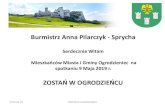 Burmistrz Anna Pilarczyk - Sprycha - Nasza Gmina Ogrodzieniec · 7. Gmina może połączyć planowane przez siebie przedsięwzięcie ppp z analogicznym przedsięwzięciem w zakresie
