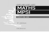C. DESCHAMPS I F. MOULIN I N. CLEIREC I J.-M. CORNIL I Y ... · “ToutEnUn-MPSI” — 2017/12/1 — 21:48 — page vi — #6 able T des mati es er Préface iii Le site les-maths-en-prepas.fr