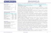 Prze Alumetal S.A. - EuroRating · 2016-04-29 · Prze Alumetal S.A. pełny raport ratingowy 29.04.2016 1 Główne czynniki wpływające na nadany rating kredytowy Kategoria Poziom