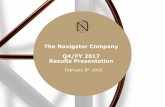 The Navigator Company Q4/FY 2017 Results Presentationen.thenavigatorcompany.com/var/ezdemo_site/storage/... · 2018-03-09 · Update on New Projects – Pulp F. Foz • Capex of €