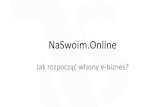 Prezentacja programu PowerPoint · Wprowadzenie 18.05.2019 NaSwoim.Online 3 . Wszędzie dobrze, ale na swoim (on-line) najlepiej Dlaczego e-commerce? • Maksymalny zasięg • Elastyczne