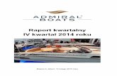 Raport kwartalny IV kwartał 2014 rokui.wp.pl/a/f/pdf/49632/20150213210300_Raport_Admiral_Boats_SA_4… · ADMIRAL BOATS S.A. Raport za IV kwartał 2014 roku! 3 I. Wybrane dane finansowe