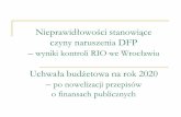 Prezentacja programu PowerPoint - ZGW-Partner€¦ · niż kredyt i pożyczka,do wysokości kwot wydatków określonych w zatwierdzonym planie finansowym jednostki. Zmiana art. 261
