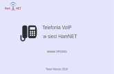 Telefonia VoIP w sieci HamNETwiki.hamnet.ugu.pl/download/HamNET-VoIP.pdf · Ham NET Telefonia VoIP HamNET VoIP (ang. Voice over Internet Protocol) to potoczne określenie technologii