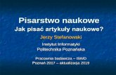 Instytut Informatyki Politechnika Poznańska · Instytut Informatyki Politechnika Poznańska Pracownia badawcza –ISWD Poznań 2017 –aktualizacja 2019. Plan wystąpienia 1. ...