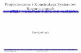 ServiceStack - Poznań University of Technology · 2015-10-22 · W praktyce: ograniczenia płynące z działania w ... (Server StackTrace if DebugMode is enabled) webEx.ResponseDto