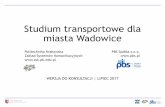 Studium transportowe dla miasta Wadowice...Strefa płatnego parkowania (spp) •w dni powszednie w godzinach 10:00 –18:00 •progresywne opłaty za kolejne godziny •abonamenty