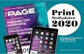 Mediadaten Print 2020 04 - PAGE online · 2019-10-08 · Social Media, Start-ups, Typo- grafie, UX Design, Verede - lung, VR, Web TV, Webdesign, PAGE Anzeigenpreisliste Nr. 34, gültig
