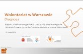 Wolontariat w Warszawie - Biblioteka Wolontariatubibliotekawolontariatu.pl/wp-content/uploads/... · organizacji / instytucji, portal ngo.pl oraz spotkania informacyjne. W opinii