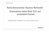 Next Generation Access Network: Evoluzione delle Reti TLC ... · ai Provider di offrire non solo capacità trasmissi va in rete (e.g. backhaul) o in accesso (e.g. bitstream), ma anche