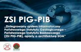 ZSI PIG-PIBforumti.pl/20Forum/prezentacje/Roman_Smolka.pdf · 2014-10-02 · Państwowy Instytut Geologiczny Państwowy Instytut Badawczy Zintergrowany System Informatyczny: Obejmuje