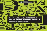 C M Y CM MY CY K de la MATEMÁTICA 1planlectura.educ.ar/wp-content/uploads/2015/12/... · 2 AportesdeAdriánPaenza Sihoypararaaunapersonaporlacalleylepreguntara¿qué es la matemáti