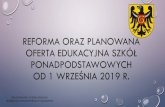 REFORMA ORAZ PLANOWANA OFERTA EDUKACYJNA SZKÓŁ ...sp8glogow.pl/wp-content/uploads/2019/03/PDF-OFERTA-EDUKACYJNA.pdf5. Zespół Szkół Politechnicznych w Głogowie 5 5 4 6. Zespół