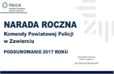 NARADA ROCZNA · 2018-01-26 · Ogrodzieniec Marzec 2017 Odpowiedzą za włamania sprzed lat Policjanci z Ogrodzieńca ustalili sprawców włamań sprzed 5 lat. Młodzi mężczyźni