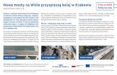 Nowe mosty na Wiśle przyspieszą kolej w Krakowiekrakow-rudzice.pl/wp-content/uploads/2019/01/artykul_27.09.2018.pdf · szeroki na 14,3 m, boczne będą liczyć po 8,7 m każdy.