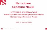 Prezentacja programu PowerPointcentrumnauki.uni.lodz.pl/.../06/Prezentacja-_NCN_1.pdf · 3. A Healthy Diet for a Healthy Life (HDHL) 4. Cultural Heritage and Global Change: A New