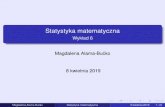 Wykład 6 Magdalena Alama-Bucko´ 8 kwietnia 2019imif.utp.edu.pl/wp-content/uploads/2019/04/wyklad06_zarz... · 2019-04-09 · Dla zmiennych losowych ciagłych˛ wartosciami moga˛by´