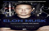 Elon Musk - hurt.wydawnictwoznak.pl · budować armię inteligentnych robotów zdolnych zniszczyć rasę ludzką. „To naprawdę mnie niepokoi” – powiedział Musk. Niewiele zmieniał