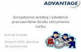 Zarządzanie wiedzą i szkolenie pracowników działu ...protech.trademedia.us/2010/pl/prezentacje-2010/... · •Nauka poprzez sytuacje krytyczne •Korzystanie z wiedzy bardziej