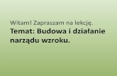 Witam! Zapraszam na lekcję. Temat: Budowa i działanie ...porabkauszewska.edu.pl/wp-content/uploads/2020/04/Biologiakl7_21.04.pdfWitam! Zapraszam na lekcję. Temat: udowa i działanie