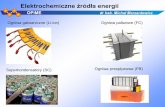 Elektrochemiczne źródła energiiadam.mech.pw.edu.pl/~marzan/JW4_Elektrochemiczne.pdf · • Bezpieczne i niepalne materiały • Nowe zastosowania Solid state battery w skali laboratoryjnej
