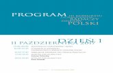11 PAŹDZIERNIKA 2017 DZIEź 1coph2017.syskonf.pl/conf-data/coph2017/files/PROGRAM.pdf · 2017-06-26 · strona 1 • 11 października 2017 13.00-20.00 REJESTRACJA UCZESTNIKÓW I