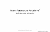 Transformacje Fouriera - Jagiellonian Universityusers.uj.edu.pl/~korecki/optykax/w7_2015.pdf · 2015-05-13 · Transformacje Fouriera* podstawowe własności Optyka rentgenowska -