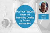 Pacia Shoes on! Dawid Improving Quality by Process Automation · We have following monthly stats: iOS = 44.4 WAU Android = 12.3k WAU 99.5% crash free sessions is a bottom line that
