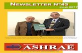 Newsletter · Página Nro: 2 Newsletter N°43 Como parte del compromiso de extender el alcance global de ASHRAE y apoyar mejor a sus miembros, durante el Annual Meeting que se llevó