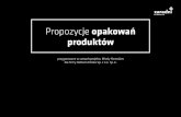 Propozycje opakowań produktów - ZSE Gorlice · przygotowane w ramach projektu Młody Menedżer dla firmy Bahlsen Polska Sp. z o.o. Sp. k. Propozycje opakowań produktów