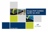 Grupa PKP CARGO wyniki Q1 2015 · Q1 2015 Wyniki za Q1 2015 zgodne z oczekiwaniami, poprawa efektywności ... znajdzie pracę w PKP CARGO w latach 2015/2016. Podsumowanie Q1 2015
