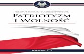 PATRIOTYZM I WOLNOŚĆ - Federacja dla RP - oficjalna strona … · 2019-06-29 · Patriotyzm i wolność - program Federacji dla Rzeczypospolitej (c) Obywatele polscy głosujący
