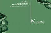 Redakcja naukowa - Sympozjum Herpetologiczne · 14 Wąż Eskulapa w Polsce, stan populacji i perspektywy ochrony 15Makroskalowa analiza przestrzenna warunków środowiskowych siedlisk