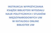 Biblioteka WNPiSM - Strona głównabiblioteka.wnpism.uw.edu.pl/zasoby/pliki pdf/instrukcja.zam-2016.pdf · NUKAT Wprowadž ponižej poszukiwane stowa. zawiera wszystkie podanes zawiera