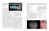 UNiversity of cambridge wiadomości wydziałowemiesiecznik.uz.zgora.pl/wydawnictwo/miesiecznik04-2016/16.pdf · Miasto, w którym od 70 lat działa jedyny w Pol- ... medialnych: video-art,
