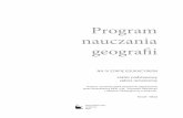 Program nauczania geografiiuploads.wszpwn.com.pl/uploads/oryginal/3/0/d9e... · Specyfiką nauczania geografii jest to, że część lekcji odbywa się w terenie. Z tego względu