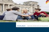 Stypendia DAAD w roku akademickim 2020/2021 · Czas trwania stypendium: Jeden rok akademicki z możliwością przedłużenia do dwóch lat w przy-padku dwuletnich magisterskich studiów