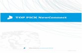 TOP PICK NewConnect - The Farm 51 · Cyfra+, Adidas, Sony, Bank Millennium, Volkswagen, LG. W 2012 roku spółka otrzymała pierwsze miejsce w konkursie Parkowe Orły 2012 oraz tytuł