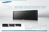 201103 SMT-32 4023 POL 2P · Samsung Techwin dba o to, aby jej produkty były przyjazne środowisku oraz, że dany produkt jest zgodny z dyrektywą EU RoHS. 0.3 32¨ 8ms 40¨ 3500:1
