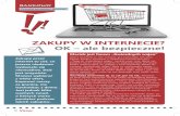ZAKUPY W INTERNECIE? OK – ale bezpieczne!bakcyl.wib.org.pl/.../2019/08/ZAKUPY-W-INTERNECIE.pdf · Aby zrobić zakupy internetowe, musisz wyrazić zgo-dę na przetwarzanie danych
