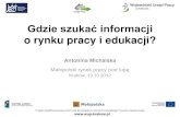 Gdzie szukać informacji - PORADNIA PSYCHOLOGICZNO szukac informacji... · Barometr zawodów Badanie zapotrzebowania na pracowników wśród małopolskich pracodawców Jednorazowe