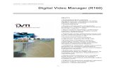 Digital Video Integrator (R160) - EG Automatyka · DIGITAL VIDEO MANAGER (R160) Digital Video Manager (R160) KARTA KATALOGOWA ZALETY • Rozwiązanie łączy markowe oprogramowanie