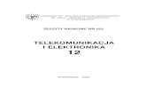 TELEKOMUNIKACJA I ELEKTRONIKA 12 - UTP · TELEKOMUNIKACJA I ELEKTRONIKA 12 (2009), 5-20 ON INFLUENCE OF FEEDBACK ON HARMONICS IN MILDLY NONLINEAR ANALOG CIRCUITS Andrzej Borys Institute