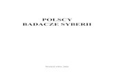 POLSCY BADACZE SYBERII - archiwum PANarchiwum.pan.pl/images/wydawnictwa/pan_polscy-badacze... · 2017-11-20 · POLSCY BADACZE SYBERII 6 POLSCY BADACZE SYBERII 7 JOANNA ARVANITI DOROTA