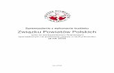 Sprawozdanie z wykonania budżetu Związku Powiatów Polskich · Sprawozdanie z wykonania budżetu Związku Powiatów Polskich w roku 2015 Wykonanie budżetu za rok 2015 9 . WYKONANIE