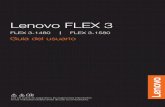 Lenovo FLEX 3 - User Manual Search Engine · 2 Capítulo 1. Familiarizándose con su computadora Lenovo FLEX 3-1580 Atención: • Al cerrar el panel de pantalla, tenga cuidado de