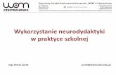 Wykorzystanie neurodydaktyki w praktyce szkolnej · 2018-12-06 · Słowniczek • Neurodydaktyka - - zajmuje się badaniem co wspiera, a co hamuje naturalne procesy uczenia się