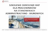 DLA PRACOWNIKÓW - Szkolenia i kursy BHP Mefisto Świdnicamefisto.net.pl/wp-content/uploads/2018/07/1... · szkolenie okresowe bhp dla pracownikÓw na stanowikach administracyjno