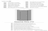 Essenza New PTJ - bathroom.ee New Black PT… · Instrukcja pokazuje montaż kabiny w wariancie lewym В инструкции указан монтаж левого варианта