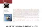 KGHM S.A – Company presentation · Presentation of the KGHM Group Position of KGHM in terms of copper production strengthened following KGHM is one of world’s leaders in production